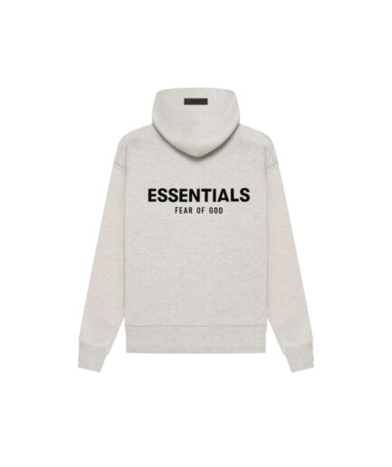 Essentials FW22 Core Essentials Hoodie Small log printed on chestLight Oatmeal 1