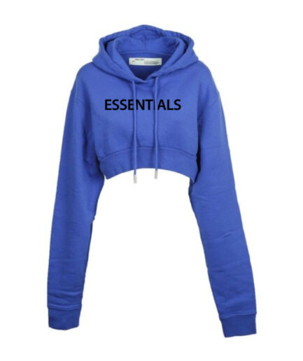 Essentials Oversized Cropped Hoodie 1