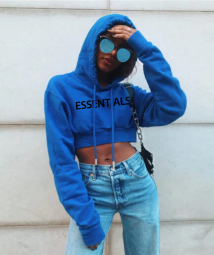 Essentials Oversized Cropped Hoodie 2