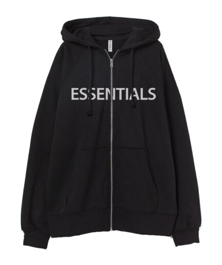 Essentials Oversized Zip Through Hoodie