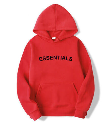 Essentials Red hoodie pullover