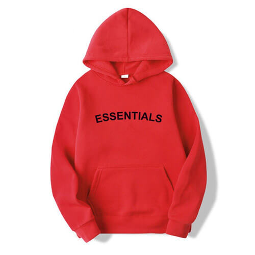 Essentials Red hoodie pullover