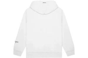 FEAR OF GOD ESSENTIALS 3D Silicon Applique Pullover Hoodie White back side