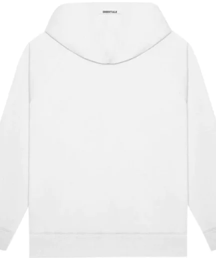 FEAR OF GOD ESSENTIALS 3D Silicon Applique Pullover Hoodie White back side