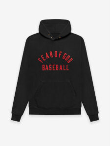 Fear of God Baseball Hoodie Black