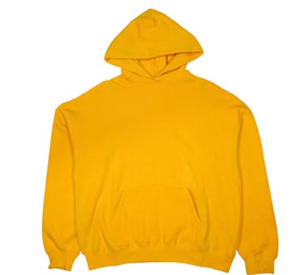 Fear of God Essentials Graphic Pullover Hoodie Yellow front side