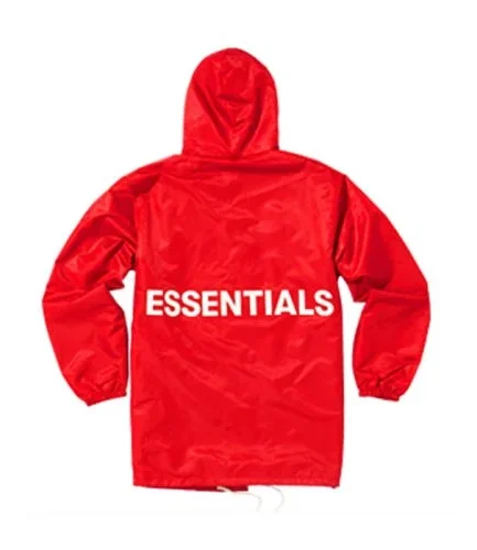 Fear of God Essentials Red Hooded Jackets